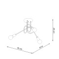 Żyrandol LOOP 3 chrom E27 3x15W SL.1440 SOLLUX