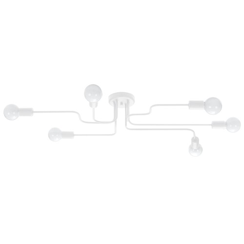 Żyrandol VECTOR 6 biały E27 6x15W SL.1443 SOLLUX