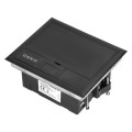 Puszka podłogowa na gniazda modułowe 4 x 45x45mm lub 8 x 22,5x45mm, pokrywa: plastik, czarna