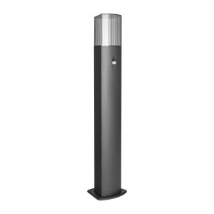 Słupek ogrodowy PEONIA  z czujnikiem ruchu E27, max. 15W IP54 75 cm czarny