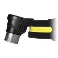 Latarka czołowa LT-9 LED COB + CREE z akumulatorem 1200 mAh Orno