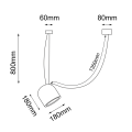 Lampa wisząca DOBO 1 czarna  9035 SHILO DOHAR