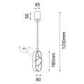 Lampa wisząca ruchoma LED FUROKU czarna 7936 SHILO