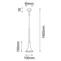 Lampa wisząca LED KANZAKI czarna 7940 SHILO