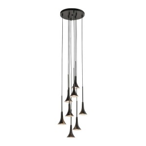 Lampa wisząca LED KANZAKI czarna 7942 SHILO