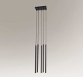 Lampa wisząca 5xG9 KOSAME czarna 7848 SHILO