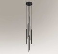 Lampa wisząca 8xG9 KOSAME czarna 7856 SHILO