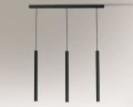 Lampa wisząca 3xGU10 YABU czarna 5527 SHILO