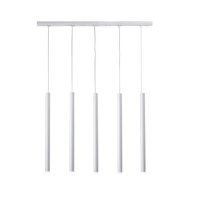 Lampa wisząca 5xGU10 YABU biała 7575 SHILO