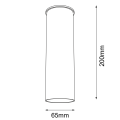 Lampa natynkowa spot 20cm ARIDA czarna 1110 SHILO