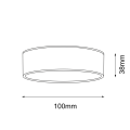 Lampa sufitowa IP44 LED TOTTORI IL biała 7724 SHILO