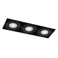 Oprawa wpuszczana 3xES111 KOMORO czarna 3310 SHILO