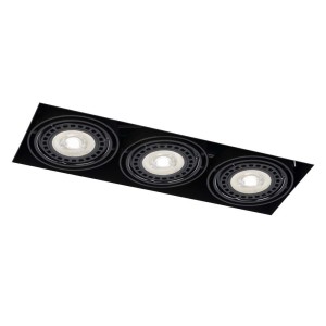 Oprawa wpuszczana 3xES111 KOMORO czarna 3310 SHILO