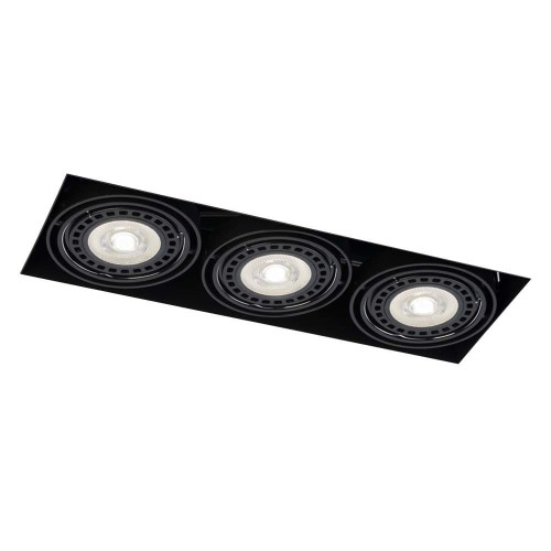 Oprawa wpuszczana 3xES111 KOMORO czarna 3310 SHILO