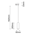 Lampa spot na szynoprzewód NODA czarna 7954 SHILO