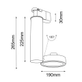 Lampa na szynoprzewód NATORI biała 7691 SHILO