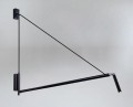 Kinkiet NURH BLACK czarny 9019 SHILO DOHAR