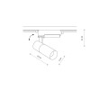 Lampa reflektor PROFILE TINOS LED Czarny 10386 Nowodvorski Lighting