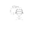 Lampa sufitowa oczko podtynkowe MONO SLIDE Biały 10795 Nowodvorski