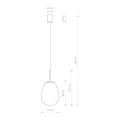 Lampa wisząca PEAR BLACK S 7800 Nowodvorski Lighting