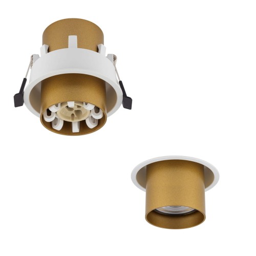 Lampa sufitowa oczko podtynkowe MONO SLIDE Satynowy złoty 10798 Nowodvorski