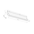 Reflektor LED LVM magnetic LVM FOCUS OUT LED 10151 Nowodvorski