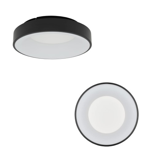 Plafon lampa sufitowa czarna NIKKI ROUND LED 32W 2700lm 4000K 11210 Nowodvorski Lighting