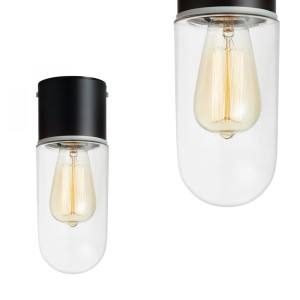 ZEN Sufitowa 1L Czarny/Przezr IP44 107796 Markslojd