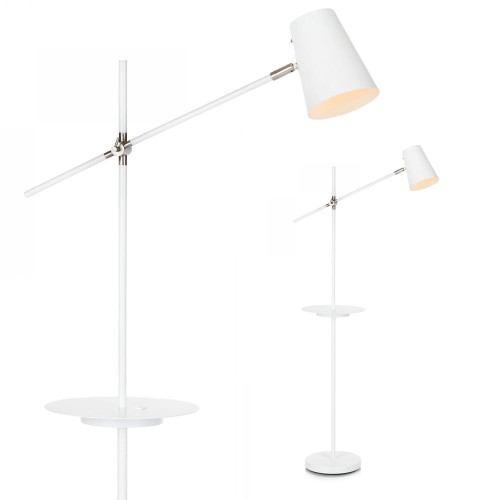 LINEAR Podłogowa 1L USB Biała 107308 Markslojd