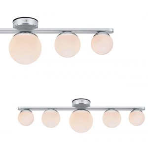 Lampa sufitowa / kinkiet PURO biały/chrom IP44 108066 Markslojd