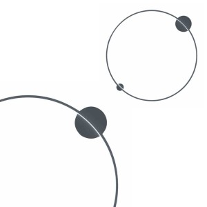 Lampa sufitowa Saturno Czarny 46W LED ML8860 Milagro