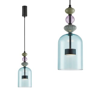 Lampa wisząca ARTE 12W LED śr. 16cm czarna ML0358 Milagro