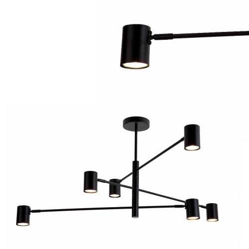 Spot Snow 6 czarny LP-731/6P BK Light Prestige