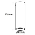 Spot tuba MANACOR czarno-złota 6x13cm GU10 LIGHT PRESTIGE