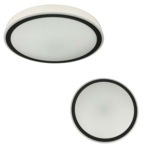 Plafon VEGAS średni czarny 4000K barwa neutralna LP-550/1C M 4BK Light Prestige