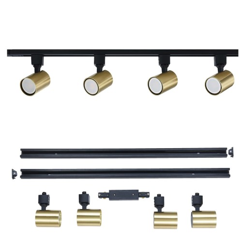 Reflektorki na szynoprzewodzie SNOW SET 1F złoty LP-737 GD SET Light Prestige