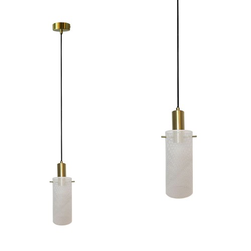 Lampa wisząca Tirana 1xE27 biała LP-945/1P WH Light Prestige