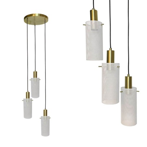 Lampa wisząca Tirana 3xE27 biała LP-945/3P WH Light Prestige