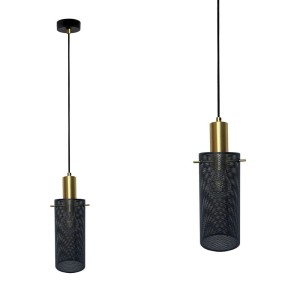 Lampa wisząca Tirana 1xE27 czarna LP-945/1P BK Light Prestige