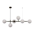 Lampa wisząca czarna białe kulki ALISA LP-005/6P BK/WH Light Prestige