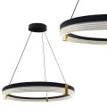 Lampa wisząca Plum 1 LED CCT średnia czarna LP-0407/1P M BK Triangle Light Prestige