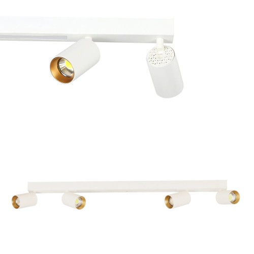 Lampa sufitowa Perugia 4xGU10 + 1xLED biała LP-0703/4C WH Light Prestige