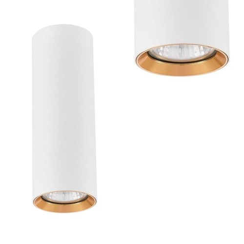 Spot tuba MANACOR biało-złota 6x17cm GU10 LIGHT PRESTIGE