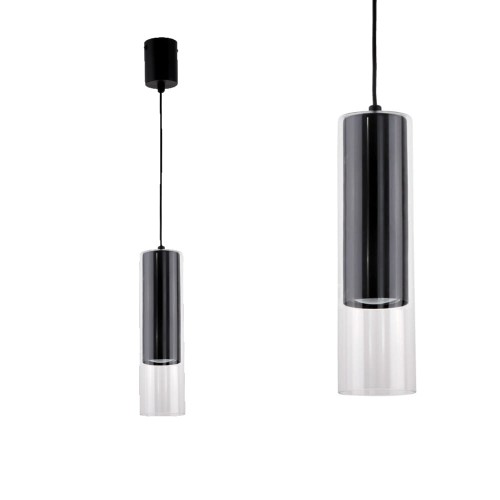 Lampa wisząca Manacor 1 czarna LP-232/1P BK Light Prestige