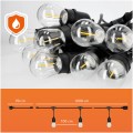 Girlanda ogrodowa IP44 MIMOSA LED SET 10m + komplet żarówek 10xE27 1W Kobi