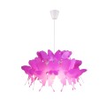 Lampa wisząca Farfalla 1 ciemny róż motyle 50cm Light Prestige