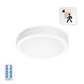 Plafon biały okrągły LED NAIROS 24W z czujnikiem ruchu i zmierzchu zmienna barwa IP65 średnica 30cm Kobi