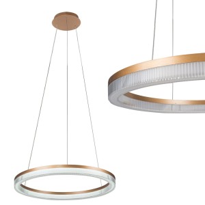 Lampa wisząca Midway Cristal duża triangle 1xLED LP-033/1P L GD Cristal Triangle Light Prestige