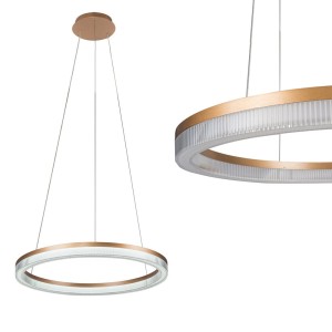 Lampa wisząca Midway Cristal mała triangle 1xLED LP-033/1P S GD Cristal Triangle Light Prestige