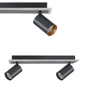 Spot Parma 2 2xGU10 + 1xLED CCT czarny LP-0612/2WS BK Light Prestige